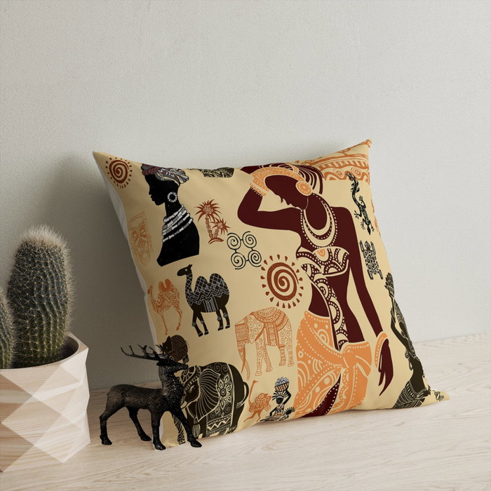 Aberto Design Cojín Multicolor 43 x 43 cm